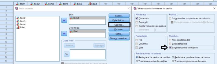 Chi cuadrado con SPSS