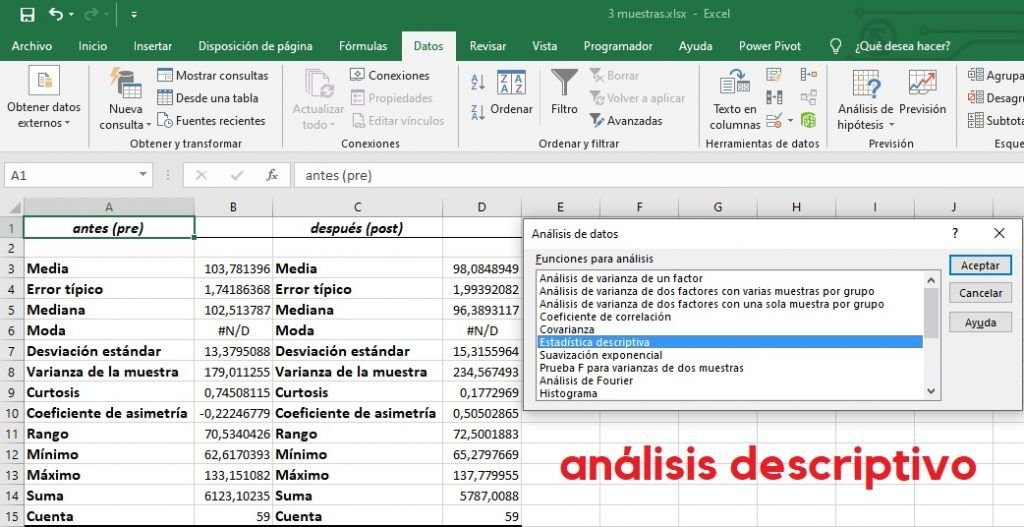 Análisis de Datos con hojas de cálculo de Microsoft Excel