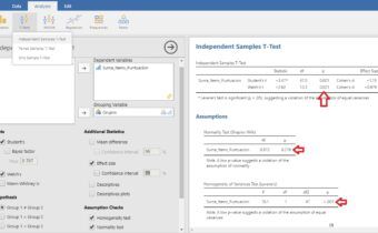 T de Student con JAMOVI